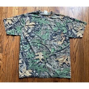 Vintage Mossy Oak Obsession T Shirt Mens Size Large Camouflage Fieldstaff
